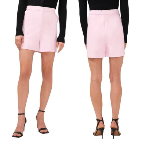 Halogen Faux Leather Shorts Pink Size Small NWT $79 MSRP - Picture 1 of 6